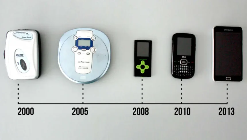 Evolução da música portátil.